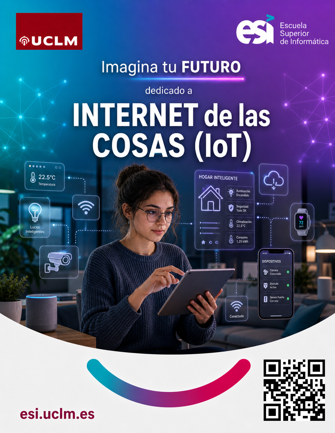 Tarjeta promocional de Internet de las Cosas de la ESI