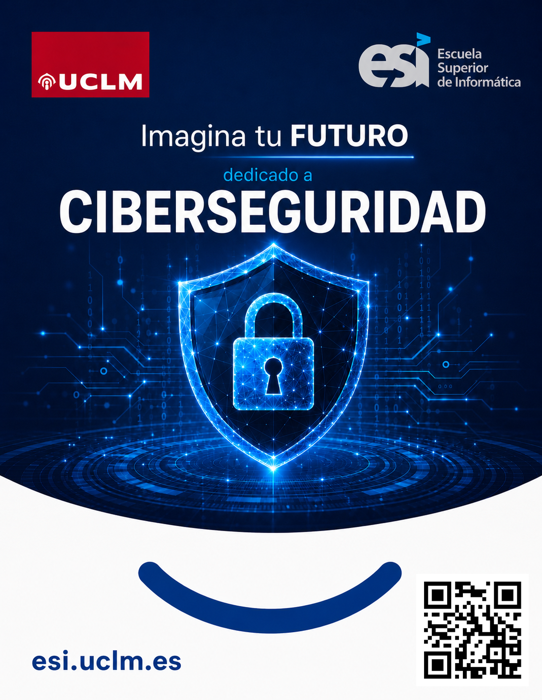 Tarjeta promocional de ciberseguridad de la ESI