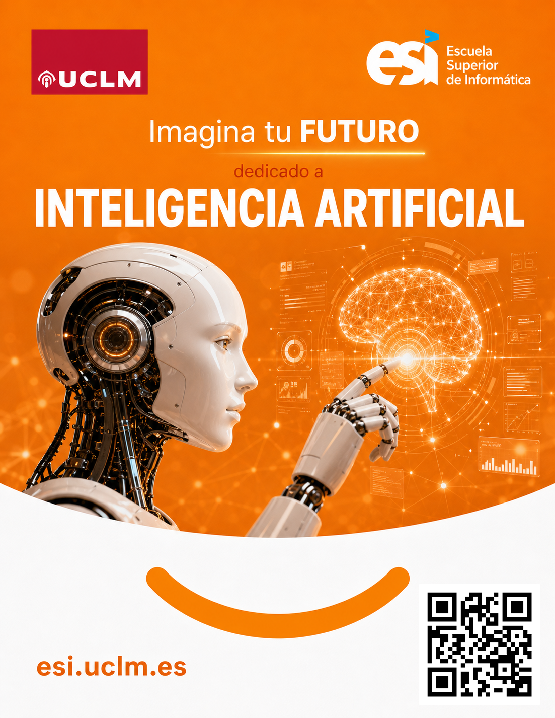Tarjeta promocional de inteligencia artificial de la ESI