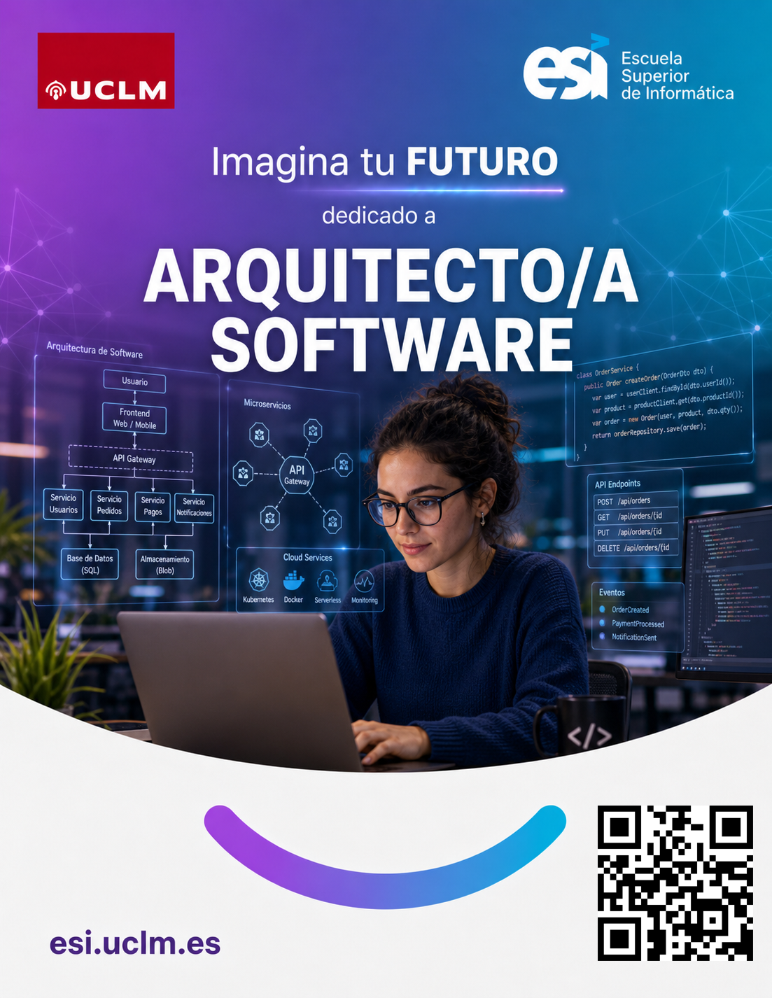 Tarjeta promocional de Arquitectura del Software de la ESI