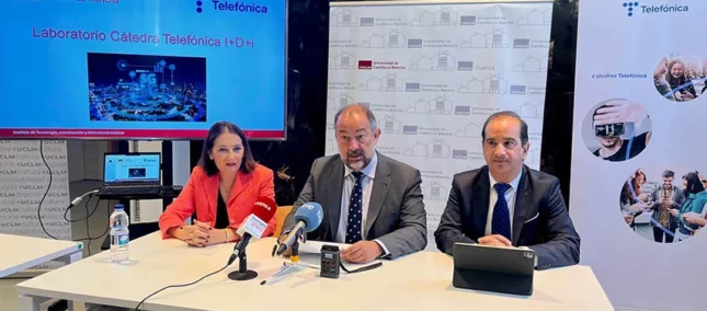 Presentation of the new R+D+i laboratory in Cuenca together with Telefónica