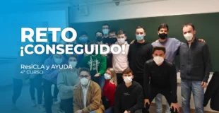 Conjunto de estudiantes y profesores que han participado en el proyecto Resicla y ayuda