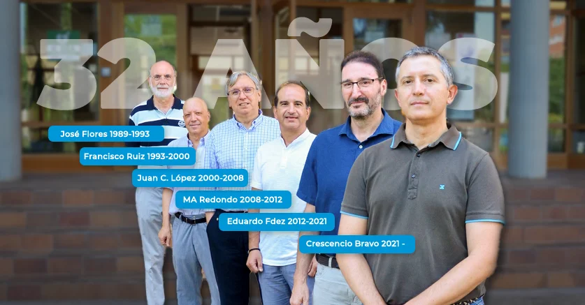 Todos los directores de la Escuela Superior de Informática en su 32 aniversario