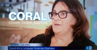 Profesora Coral Calero en informativos Telecinco - contaminación digital. Escuela Superior de Informática, esi uclm