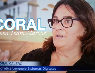 Profesora Coral Calero en informativos Telecinco - contaminación digital. Escuela Superior de Informática, esi uclm