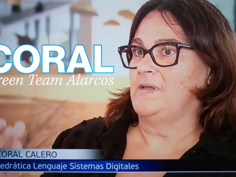 Professeur Coral Calero dans les nouvelles de Telecinco - contamination numérique. Ecole Supérieure d'Informatique, esi uclm