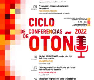 ciclo de conferencias de otoño 2022 en la esi uclm, cartel