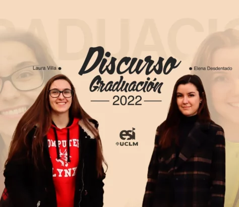 Laura Villa und Elena Ohnezahn werden die Rede bei der Abschlussfeier 2022 der esi uclm halten