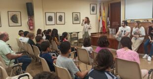 Marcela Genero en un acto de mujeres ingeniosas