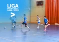 Estudiantes de la esi uclm jugando al fútbol sala en el pabellón rey Juan Carlos de Ciudad Real