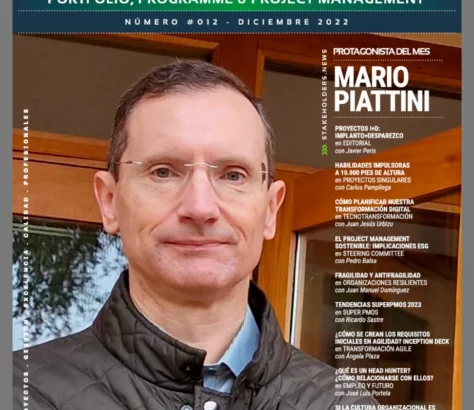 Mario Piattini copertina della rivista Stakeholders.news
