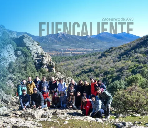 Étudiants et professeurs de l'École supérieure d'informatique de Fuencaliente