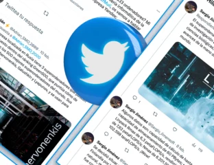 Twitter-Threads und Twitter-Logo im mittleren Teil