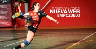 jugadora del BM pozuelo lanzando