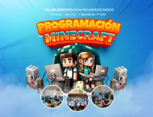 Atelier minecraft éducatif deuxième édition, style minecraft de programmation garçon et fille