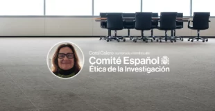 Coral Calero y sala de reuniones