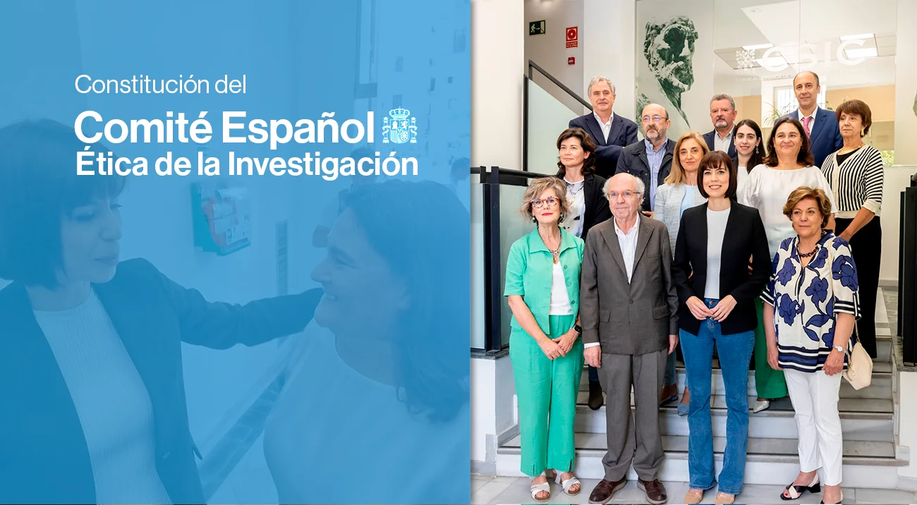 Coral Calero e il resto del Comitato etico della ricerca spagnolo, insieme al ministro della Scienza e dell'innovazione