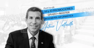 Antonio Vallecillo, padrino graduación Ingeniería Informática