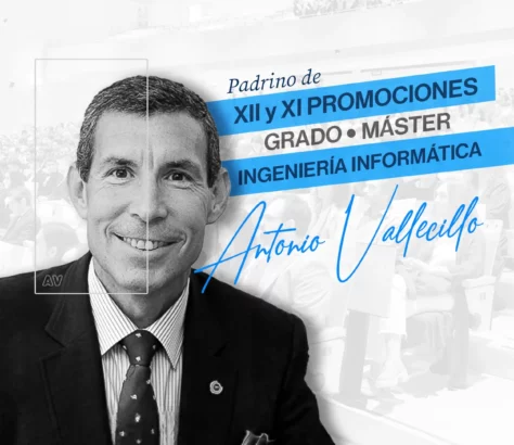Antonio Vallecillo, padrino graduación Ingeniería Informática
