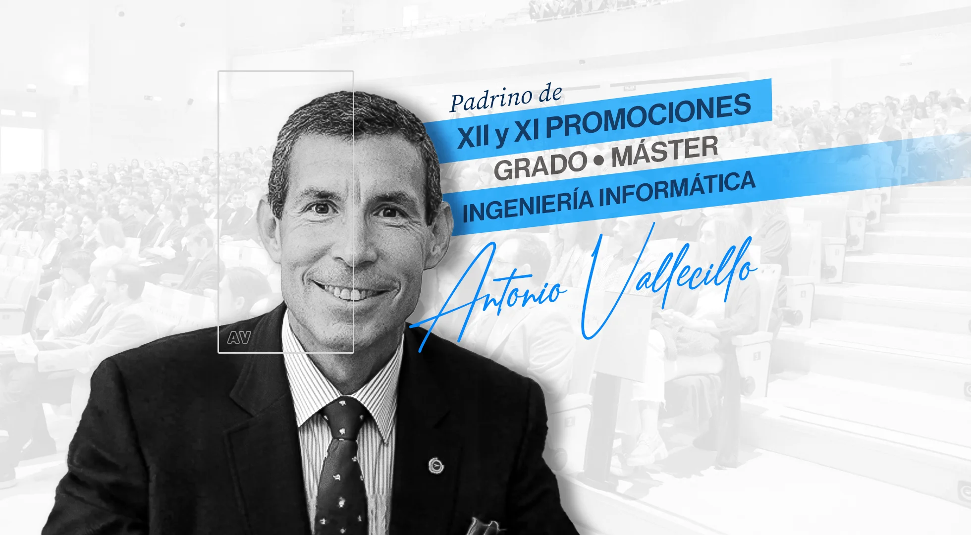 Antonio Vallecillo, padrino graduación Ingeniería Informática