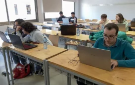 Estudiantes en el taller de visión por computador