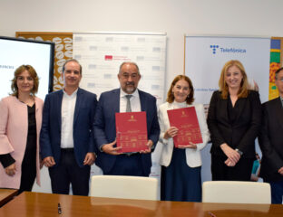 Miguel Ángel Redondo en la renovación de la cátedra con telefónica