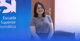 Rocío Tomé en la Escuela Superior de Informática