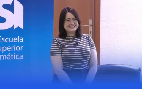 Rocío Tomé en la Escuela Superior de Informática