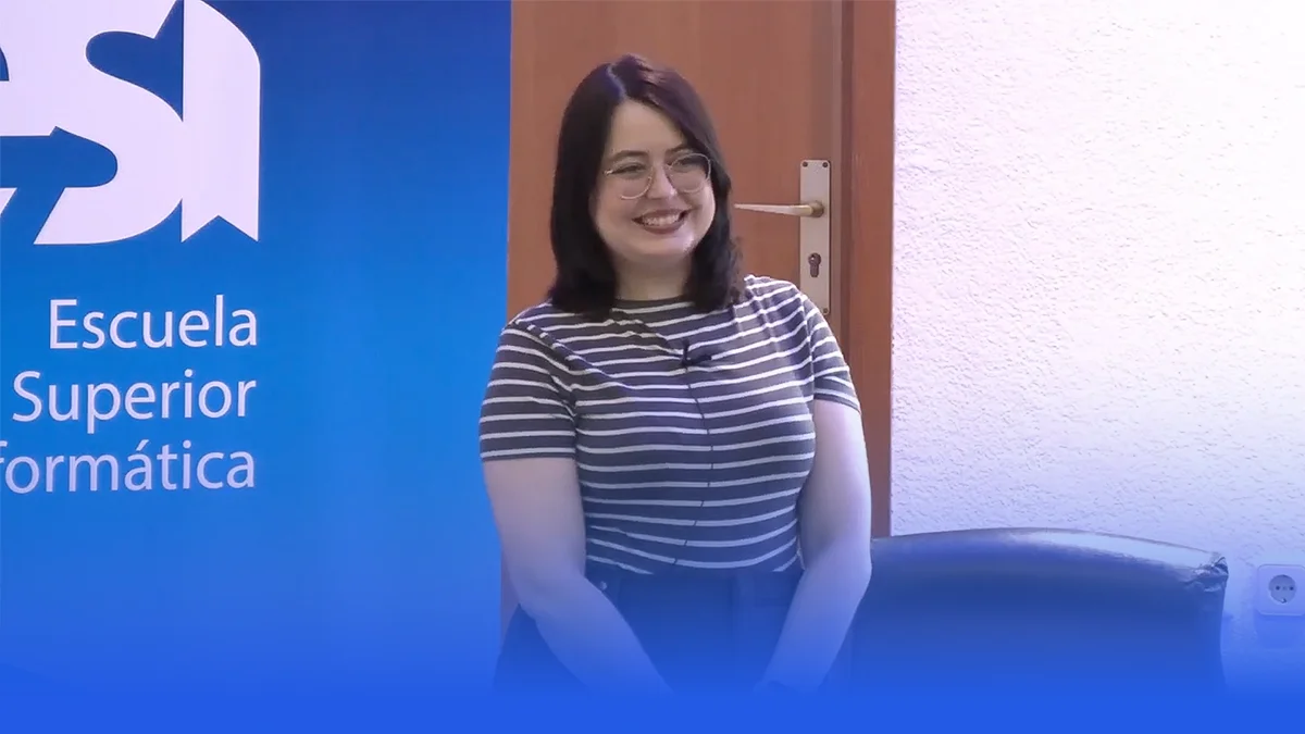 Rocío Tomé en la Escuela Superior de Informática