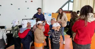 Miembros de la ESI en la Feria Rural