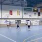 estudiantes de la esi jugando la final de fútbol sala
