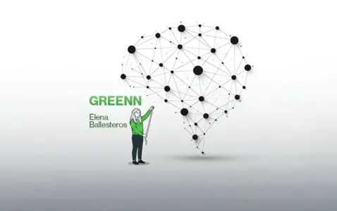 mujer midiendo red neuronal