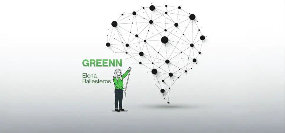 mujer midiendo red neuronal