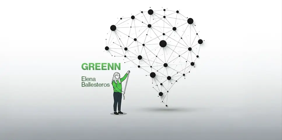 mujer midiendo red neuronal