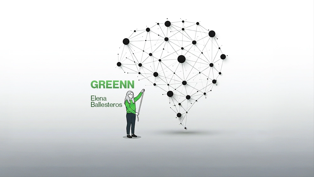 mujer midiendo red neuronal