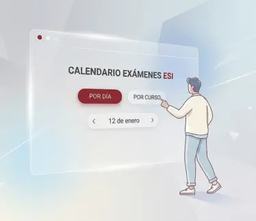 Persona interactuando con interfaz web