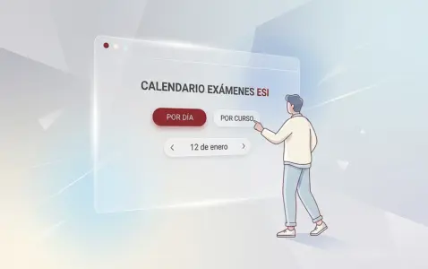 Persona interactuando con interfaz web