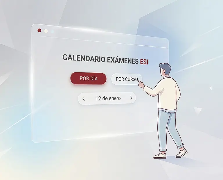 Persona interactuando con interfaz web