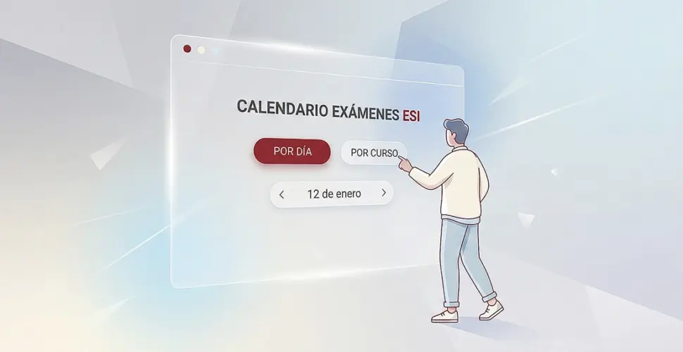 Persona interactuando con interfaz web