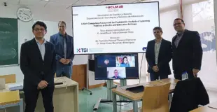 Jared Guerrero tras la defensa de su tesis doctoral