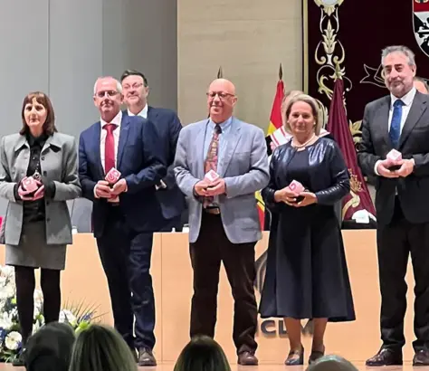 Fernando Terán y F. Ruiz durante el acto de reconocimiento