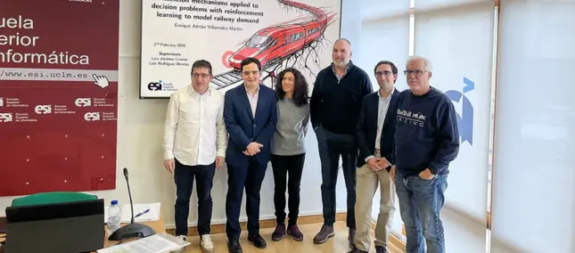 Enrique Villarrubia, tribunal y directores de tesis