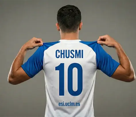 jugador de fútbol sala de espaldas