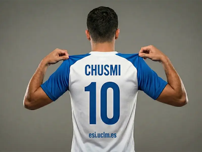 jugador de fútbol sala de espaldas