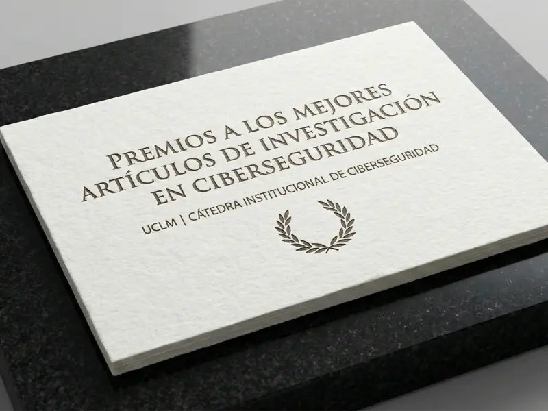 Diploma con los premios sobre la mesa