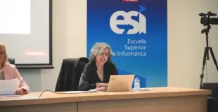 Carmen Lacave durante el acto