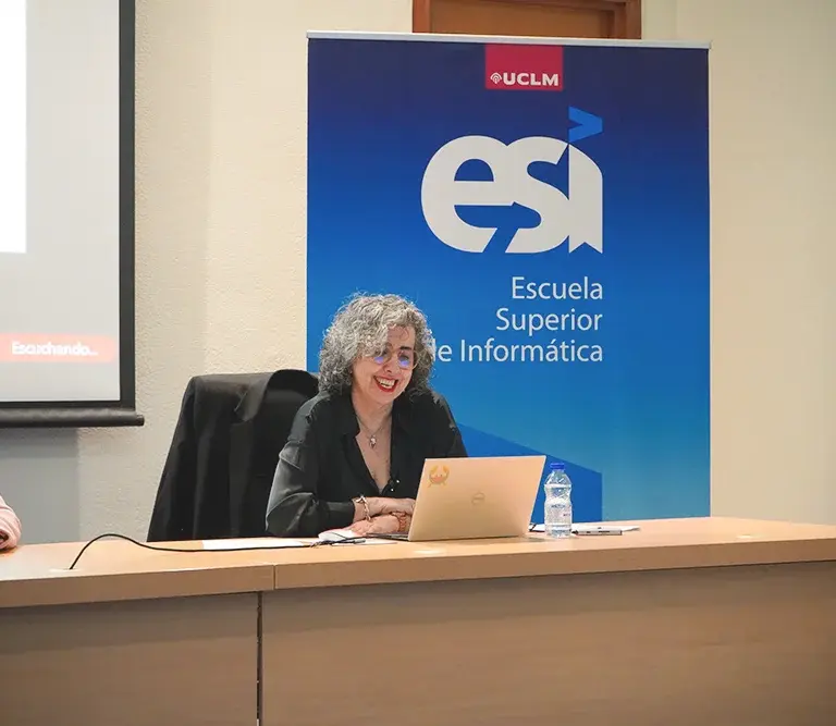 Carmen Lacave durante el acto