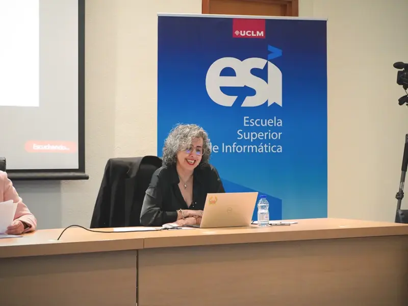 Carmen Lacave durante el acto