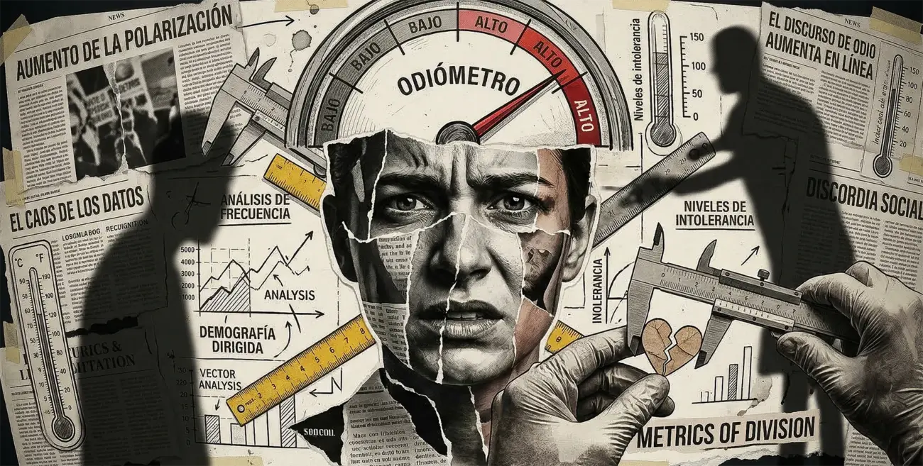 mujer con cara de odio y sistemas de medida