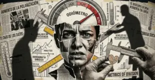 mujer con cara de odio y sistemas de medida